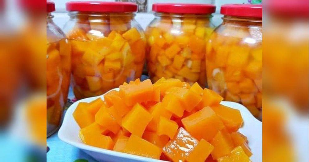 Экзотика весь год: аппетитные кусочки манго можно сделать из … тыквы