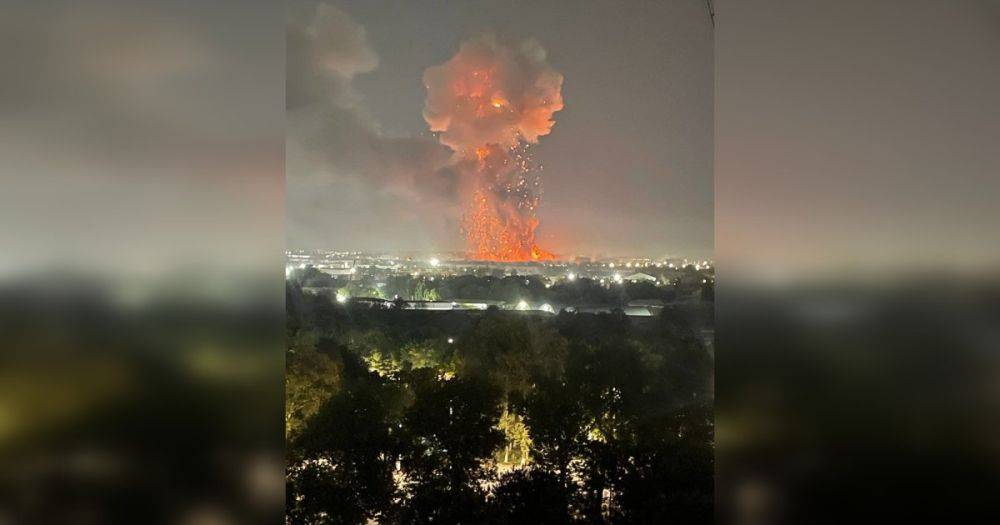 Мощный взрыв в Ташкенте: вспыхнул таможенный склад аэропорта, – соцсети (фото, видео)