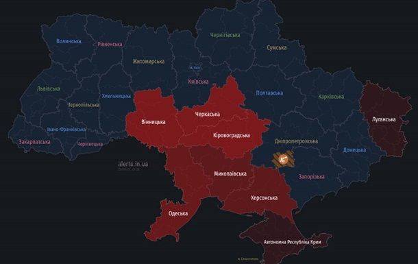 Воздушная тревога продолжает распространяться по Украине
