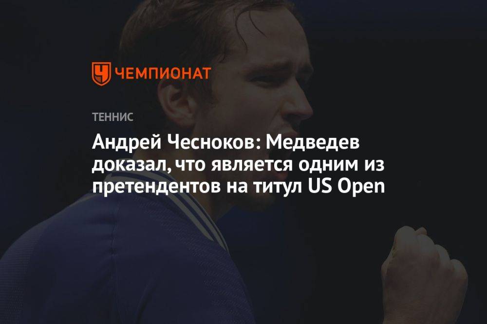 Андрей Чесноков: Медведев доказал, что является одним из претендентов на титул US Open