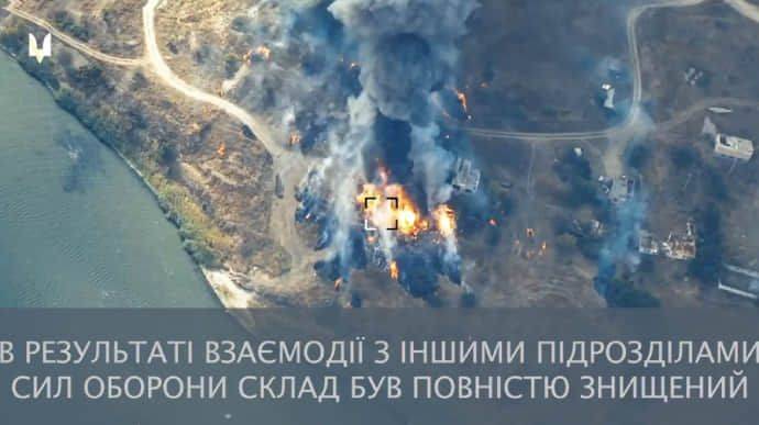 ССО выследили, арта сожгла склад ракет "Вихрь" для ударных вертолетов РФ