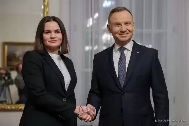 Тихановская в Варшаве встретилась с президентом Польши и руководством польского парламента
