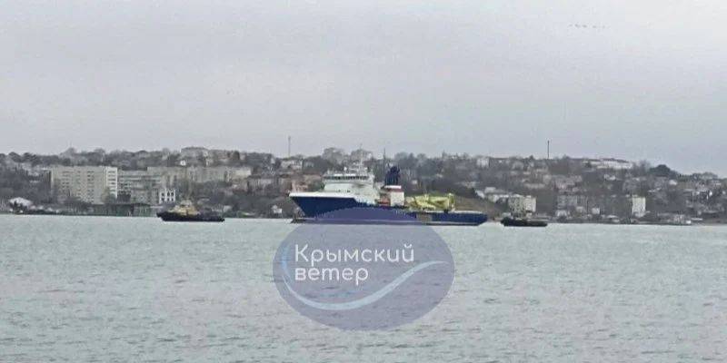Из оккупированого Севастополя вышло в море судно тылового обеспечения Всеволод Бобров — соцсети