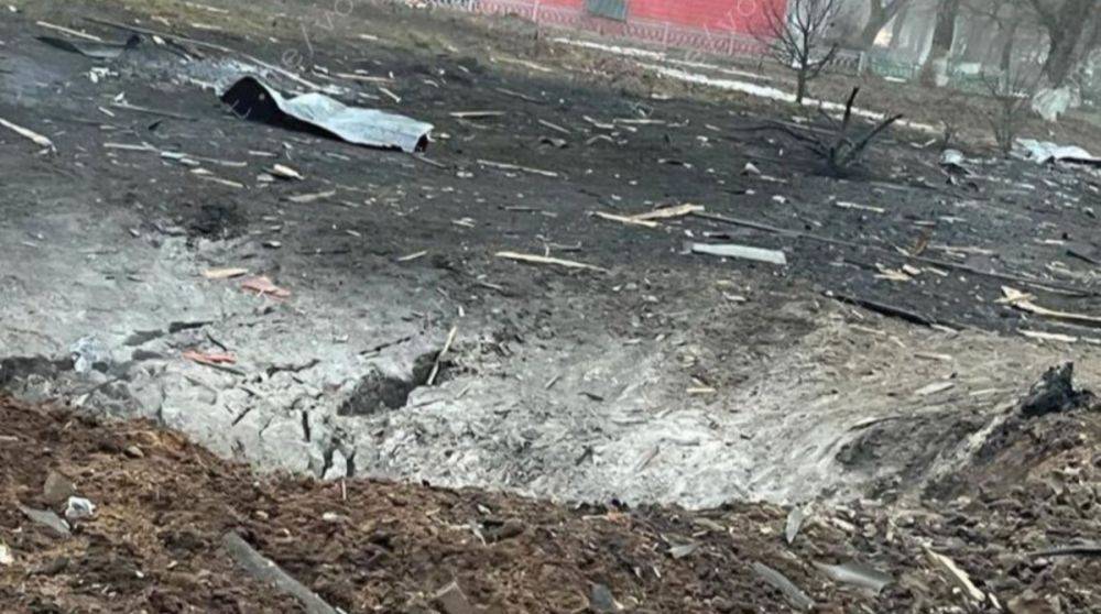 В российской деревне упала ракета, которая, вероятно, летела на Киев – видео