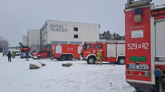 В Польше горел отель, где жили беженцы из Украины: есть пострадавшие