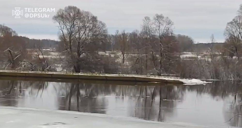 В Украину приплыл понтонный мост россиян по реке Десна - видео