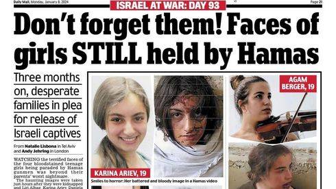 "Помните о них!": шокирующие снимки израильских девочек в плену ХАМАСа