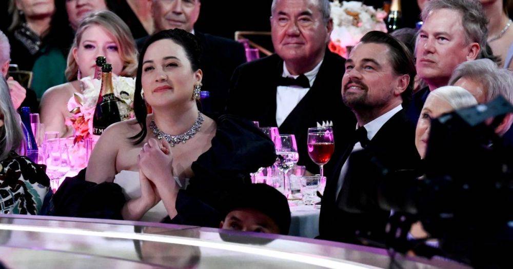 Леонардо Ди Каприо с Лили Гладстоун посетили церемонию "Золотой глобус-2024" (фото)