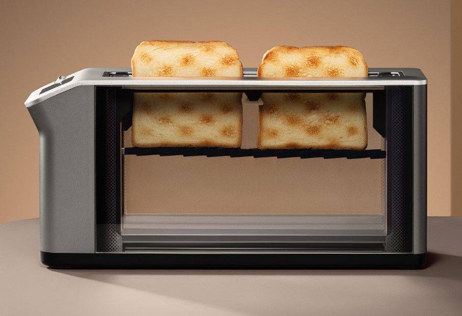 Bork представил дизайнерский тостер — у него прозрачные стенки