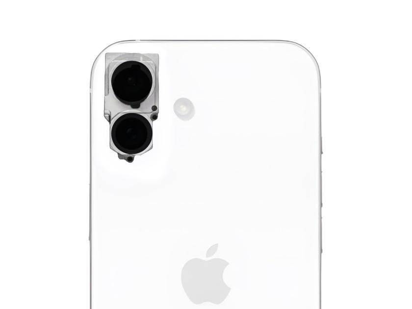 Появилось первое фото блока камер для iPhone 16 с модулями, расположенными вертикально
