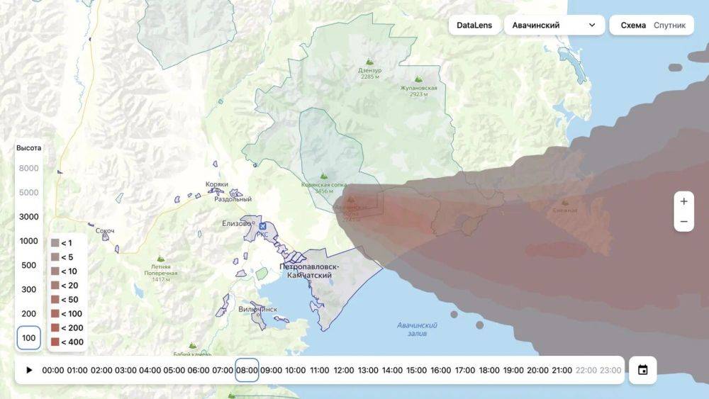 «Яндекс» представил сервис для прогнозирования распространения вулканического пепла