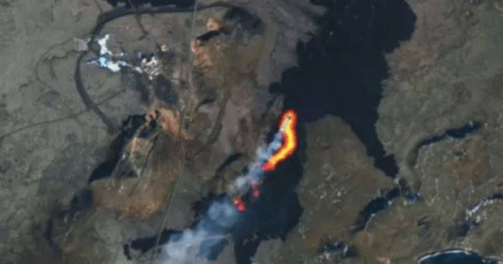 Вытекает из двух активных кратеров: потоки лавы вулкана в Исландии показали на изображениях NASA
