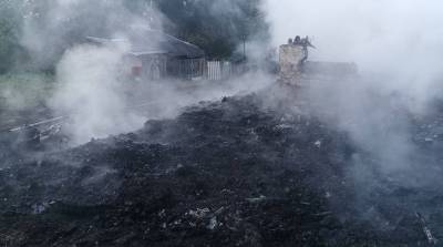 В Дятловском районе на пожаре обнаружены тела двух человек