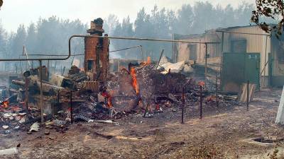 Под Воронежем огонь уничтожил порядка 50 домов
