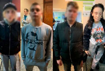 Группу вооружённых подростков задержали во Фрунзенском районе Санкт-Петербурга