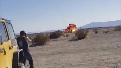 Крушение и взрыв F-35B попали на видео
