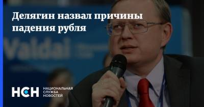 Делягин назвал причины падения рубля