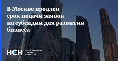 В Москве продлен срок подачи заявок на субсидии для развития бизнеса