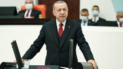 Эрдоган назвал недопустимым призывы Минской группы прекратить огонь в Карабахе