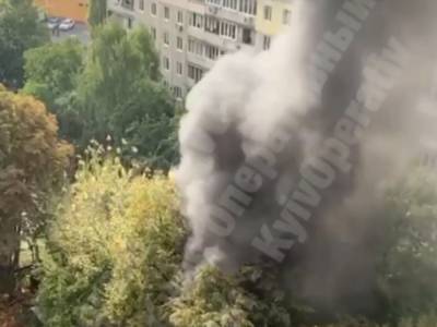 На улице Алексы Тихого в Киеве возник масштабный пожар