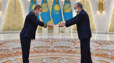 Белорусский посол Утюпин вручил верительные грамоты президенту Казахстана