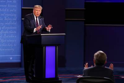 Трампу смогут отключать микрофон на дебатах с Байденом