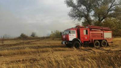 В Ростовской области продолжают тушить крупный лесной пожар