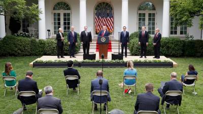 Дональд Трамп выступит на лужайке Белого дома