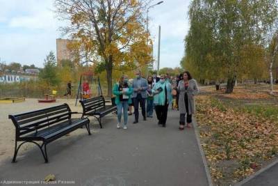 Рязанцы поучаствовали в приемке работ в Комсомольском парке