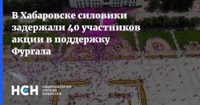 В Хабаровске силовики задержали 40 участников акции в поддержку Фургала