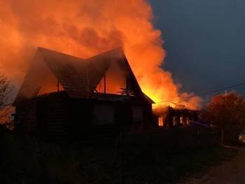 Утренний пожар унес жизнь 40-летнего жителя Вожеги