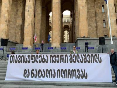В Тбилиси прошла акция в поддержку задержанных по делу о демаркации границы