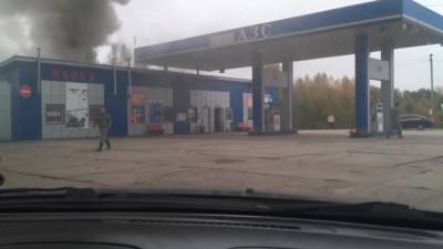 В Тверской области горел автосервис