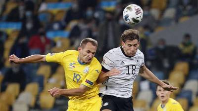 Сборная Украины по футболу проиграла команде Германии в Лиге наций