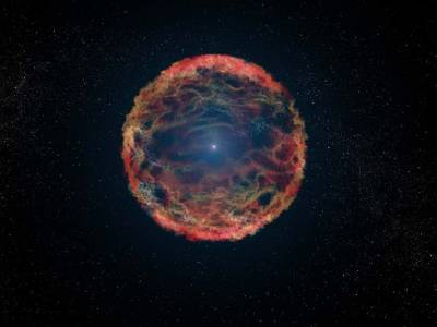 Вселенная - В NASA показали вспышку сверхновой - Cursorinfo: главные новости Израиля - cursorinfo.co.il - Израиль