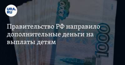 Правительство РФ направило дополнительные деньги на выплаты детям