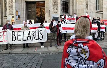 В Лейпциге прошла необычная акция солидарности с Беларусью