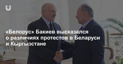 «Белорус» Бакиев высказался о различиях протестов в Беларуси и Кыргызстане
