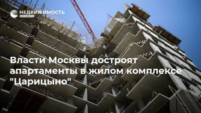 Власти Москвы достроят апартаменты в жилом комплексе "Царицыно"
