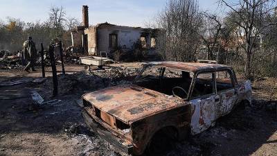 35 жилых домов сгорели после ЧП на арсенале в Рязанской области
