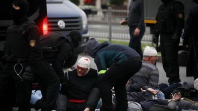 Как минимум 600 человек задержали во время воскресных протестов в Белоруссии