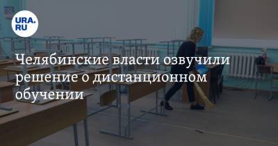 Челябинские власти озвучили решение о дистанционном обучении