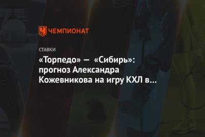 «Торпедо» — «Сибирь»: прогноз Александра Кожевникова на игру КХЛ в Нижнем Новгороде