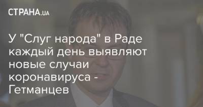 У "Слуг народа" в Раде каждый день выявляют новые случаи коронавируса - Гетманцев