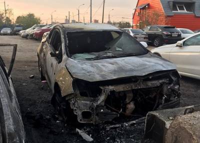 Тело мужчины обнаружили в сгоревшем автомобиле на Каширском шоссе