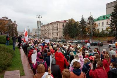 Белорусские пенсионеры вышли на марш протеста