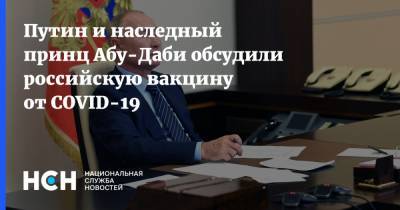 Путин и наследный принц Абу-Даби обсудили российскую вакцину от COVID-19