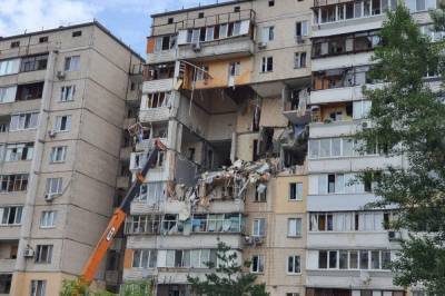 В КГГА заявили, что взорвавшийся на Позняках дом укрепили и жильцы смогут забрать оттуда вещи
