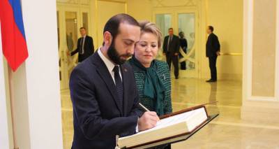 Мирзоян и Матвиенко обсудили ситуацию в Карабахе