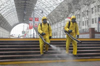 МЧС повторно продезинфицирует три вокзала в Москве